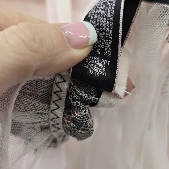 Victoria's Secret Pink Lace-Trim Babydoll  Size 34B - Picture 7 of 7